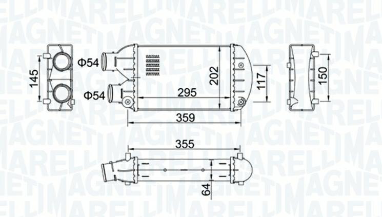 Articolo 1W55K - INTERCOOLER FIAT MULTIPLA - BRAVO I