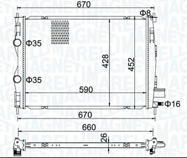 Articolo 3CBK4 - RADIATORE NISSAN QASHQAI (J10, NJ10)