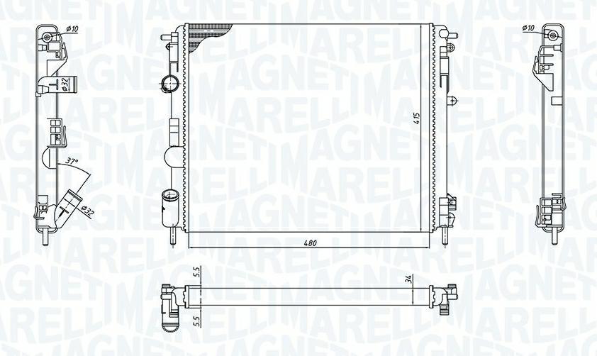 Articolo 7CQ22 - RADIATORE RENAULT CLIO II (BB, CB)