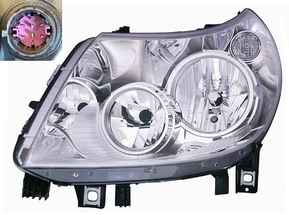 Articolo 7RCGB - FARO DX H7-H1 8PIN C/MOT EL DUCATO-JUMPER-BOXER 06/11>