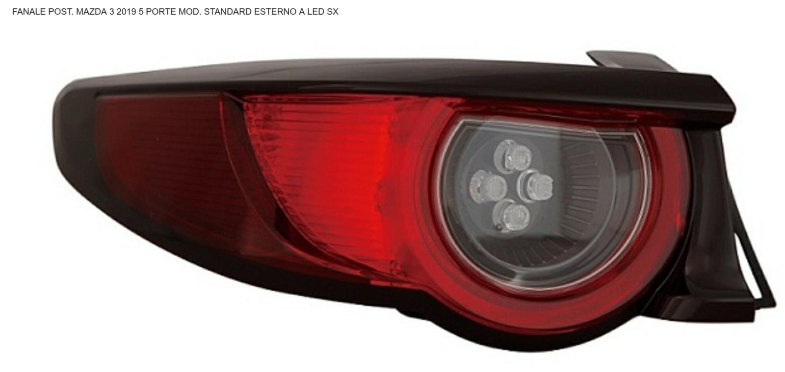 Articolo 96XS7 - FANALE P/SX EST A LED MAZDA 3 01/19> VERSIONE STANDARD 5P