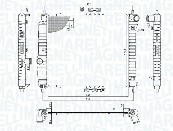 Articolo CX62H - RADIATORE CHEVROLET AVEO / KALOS (T250, T