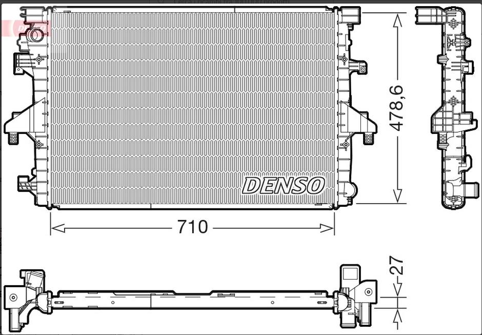 Articolo FQY6W - RADIATORE VW MULTIVAN VI / TRASPORTER VI