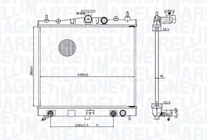 Articolo G31ZN - RADIATORE DI RAFFREDDAMENTO MOTORE NISSAN MICRA II