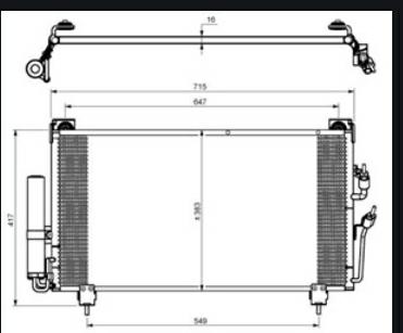 Articolo NV8Q2 - CONDENSATORE ASTRA H - ZAFIRA -