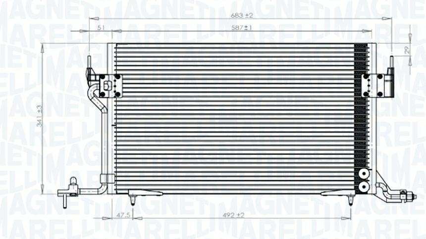 Articolo P9F4M - CONDENSATORE PEUGEOT 306  (7A, 7C, N3, N5) -CITROEN -