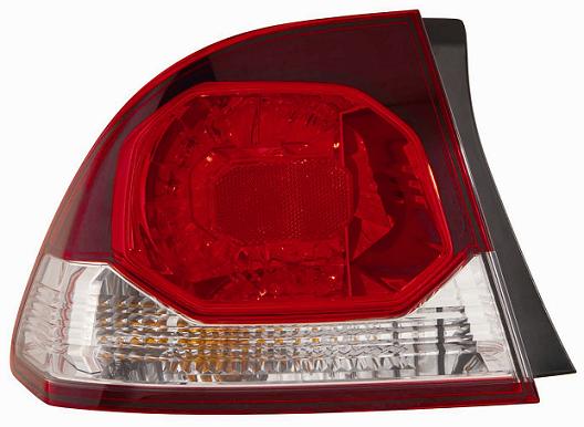 Articolo PVH7S - GR OTTICO P/SX BIANCO ROSSO HONDA CIVIC HYBRID 4 PORTE 10/08>