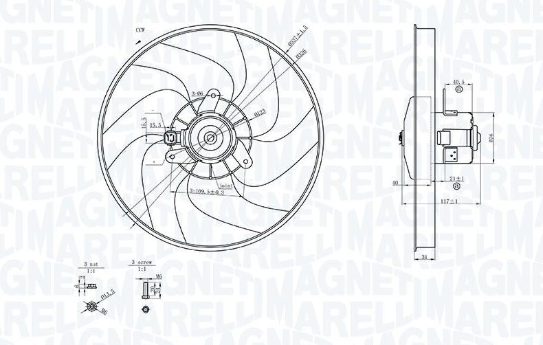 Articolo W88TF - ELETTROVENTOLA CITROÃN BERLINGO / BERLINGO