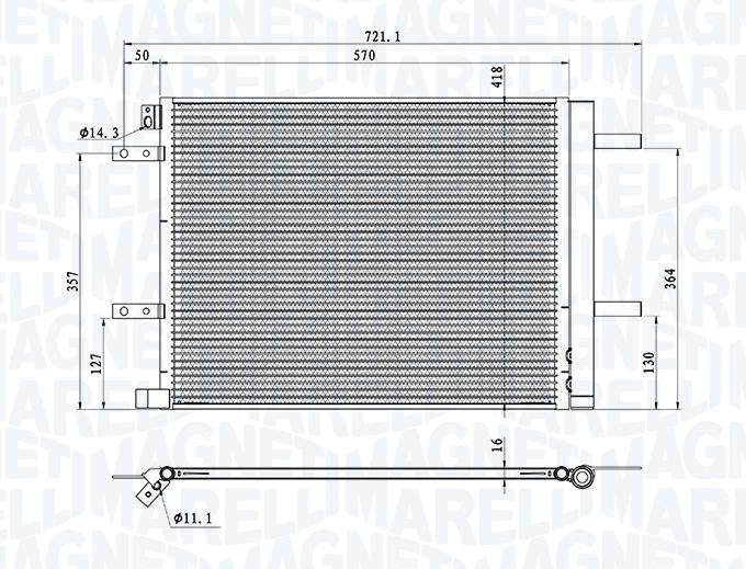 Articolo WFF8F - CONDENSATORE ARIA CONDIZIONATA PEUGEOT 3008