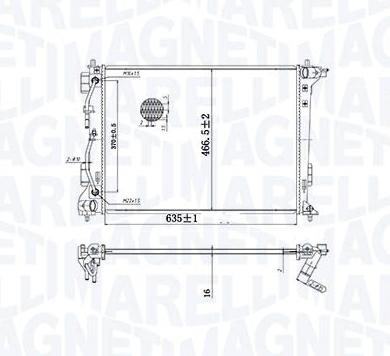 Articolo WM807 - RADIATORE HYUNDAI TUCSON 1.6 GDI